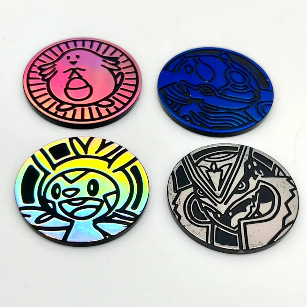 Pokemon TCG Coins Lot of 4 Collectible Game‎ Coins Chansey Lugia Grookey